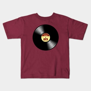 Vintage Vinyl 1973 Kids T-Shirt